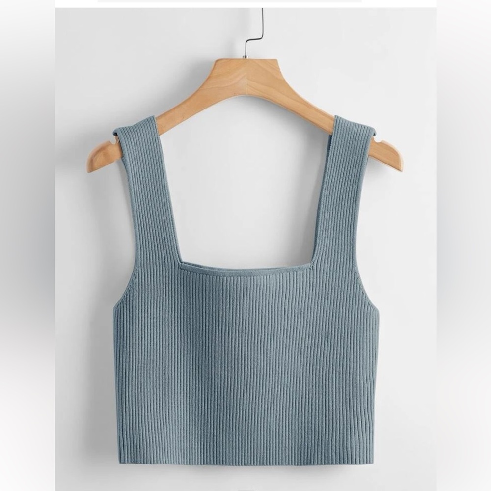 Solid Ribbed Knit Top - image 4